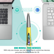 PR-A19 2.4GHz Wireless Charging Bluetooth Mouse Pen Type Shining Quiet Mouse(Red)