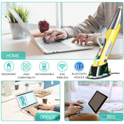 PR-A19 2.4GHz Wireless Charging Bluetooth Mouse Pen Type Shining Quiet Mouse(Red)