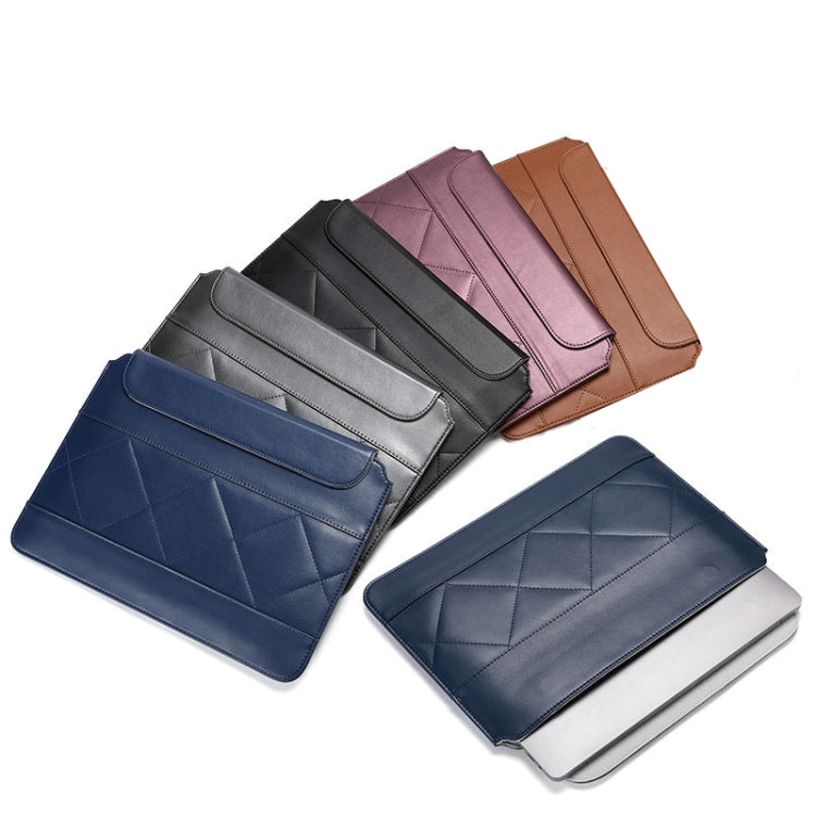 Microfiber Leather Thin And Light Notebook Liner Bag Computer Bag, Applicable Model: 11 inch -12 inch(Brown)