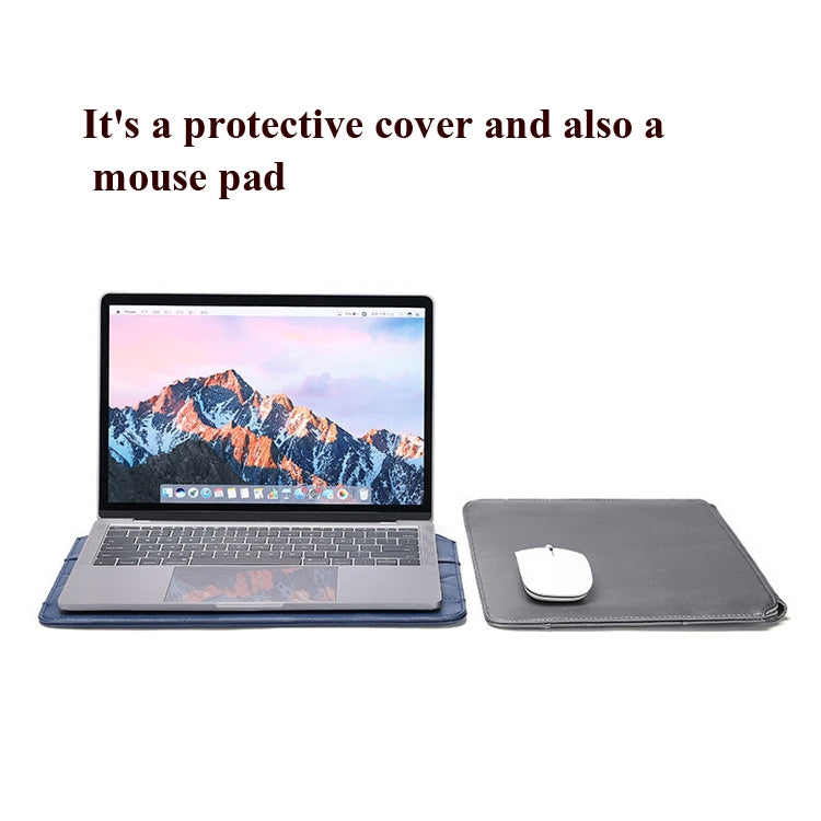 Microfiber Leather Thin And Light Notebook Liner Bag Computer Bag, Applicable Model: 11 inch -12 inch(Brown)
