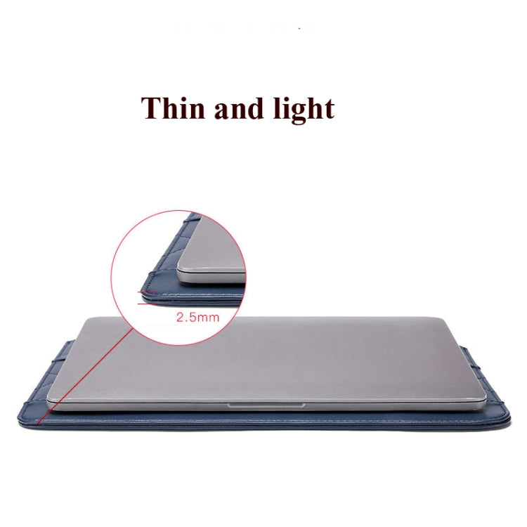 Microfiber Leather Thin And Light Notebook Liner Bag Computer Bag, Applicable Model: 13-14 inch(Blue)