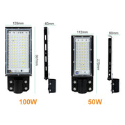 50W LED Water-resistant Road Lighting Courtyard Floodlight(Warm White Light)