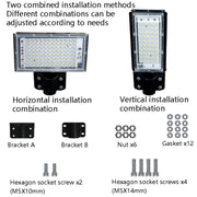 50W LED Water-resistant Road Lighting Courtyard Floodlight(Warm White Light)
