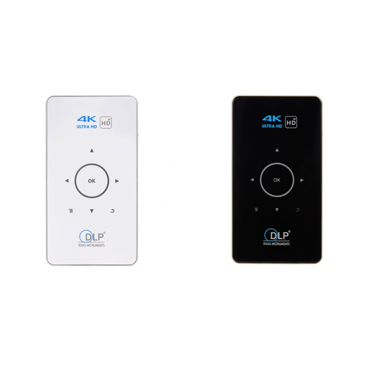 C6 2GB+32GB Android Smart DLP HD Projector Mini Wireless Projector, UK Plug (White)