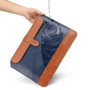 Horizontal Microfiber Color Matching Notebook Liner Bag, Style: Liner Bag (Black + Brown), Applicable Model: 11  -12 Inch