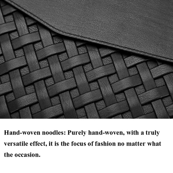 Hand-Woven Computer Bag Notebook Liner Bag, Applicable Model: 11 inch (A1370 / 1465)(Golden)