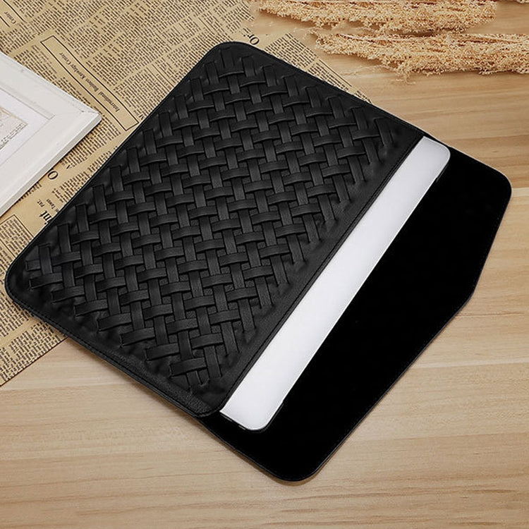 Hand-Woven Computer Bag Notebook Liner Bag, Applicable Model: 11 inch (A1370 / 1465)(Golden)