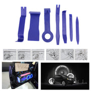 7 PCS Car Audio Conversion Tool DVD Audio Door Panel Disassembly Instrument Panel Disassemble Set Tool(Blue)