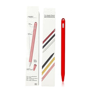 5 PCS Stylus Silicone Protective Case For Apple Pencil 2(Red)