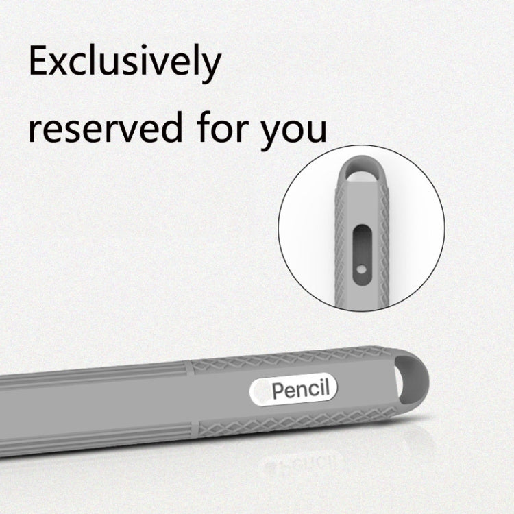5 PCS Stylus Silicone Protective Case For Apple Pencil 2(Red)