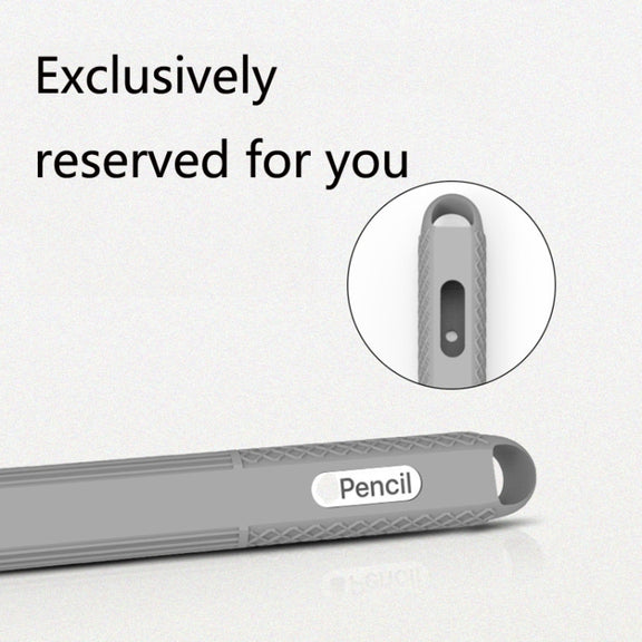 5 PCS Stylus Silicone Protective Case For Apple Pencil 2(Red)
