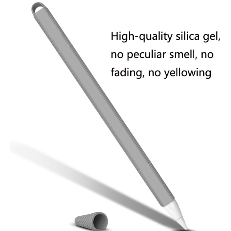 5 PCS Stylus Silicone Protective Case For Apple Pencil 2(Red)