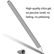 5 PCS Stylus Silicone Protective Case For Apple Pencil 2(Red)