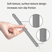 5 PCS Stylus Silicone Protective Case For Apple Pencil 2(Red)
