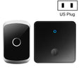 CACAZI FA50 1 For 1 Push-button Self-generating Wireless Doorbell, Plug:US Plug(Black) - Wireless Doorbell by CACAZI | Online Shopping South Africa | PMC TechLife | Buy Now Pay Later Mobicred