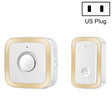 CACAZI A58 1 For 1 Smart Wireless Doorbell without Battery, Plug:US Plug(Gold) - free shipping - PMC TechLife - Order now!