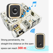 CACAZI A58 1 For 1 Smart Wireless Doorbell without Battery, Plug:US Plug(Silver)