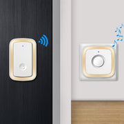 CACAZI A58 1 For 1 Smart Wireless Doorbell without Battery, Plug:US Plug(Black Silver)