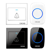 CACAZI H10 1 For 1 Wireless Smart Doorbell without Battery, Plug:EU Plug(Black)