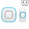 CACAZI V028F Wireless Music Doorbell without Battery, Plug:EU Plug(White) - Wireless Doorbell by CACAZI | Online Shopping South Africa | PMC TechLife | Buy Now Pay Later Mobicred