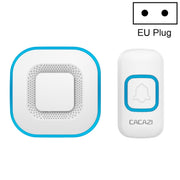 CACAZI V028F Wireless Music Doorbell without Battery, Plug:EU Plug(White)