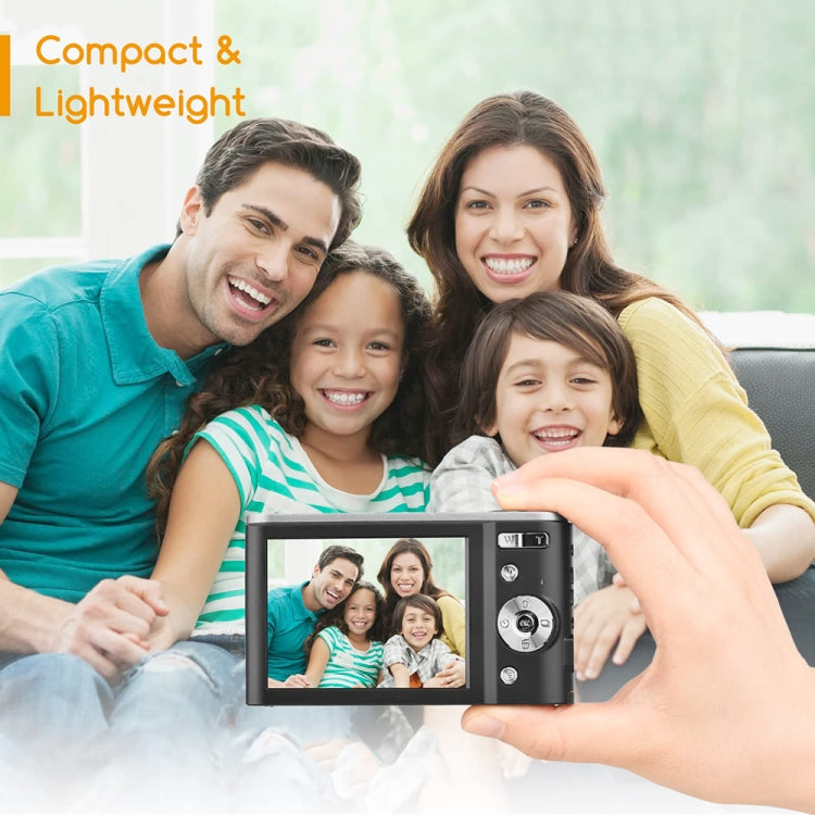 DC303A 2.8-Inch 4K 16X Zoom HD Digital Camera Mini Children Photography Camera EU Plug(Purple Blue)