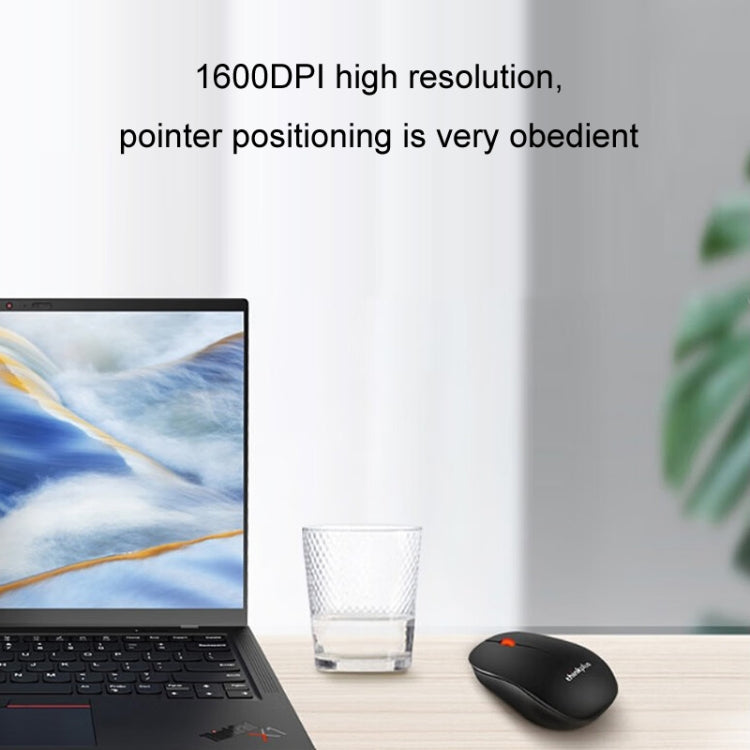 Lenovo Thinkplus M80 Office Lightweight Ergonomic Laptop Mouse, Specification: Wireless