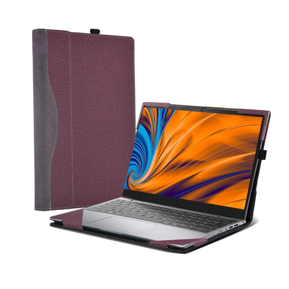 For Samsung Galaxy Book 4 Pro 14 Inch Leather Laptop Anti-Fall Protective Case(Black)