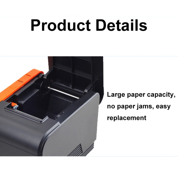 Xprinter XP-T58L 58mm Supermarket Cashier Receipt Thermal Printer, Spec: Parallel Port(EU Plug)