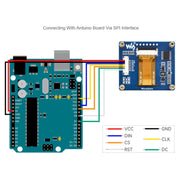 Waveshare 1.54 Inch OLED Display Module, 128��64 Resolution, SPI / I2C Communication(Blue)