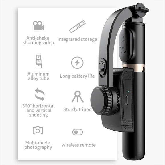CYKE Q08 Anti-Shake Gimbal Bluetooth Selfie Stick Handheld Phone Live Tripod(No light Version)