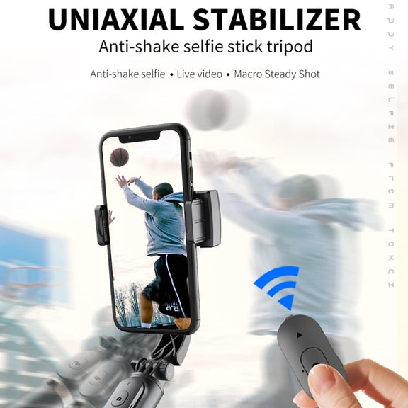 CYKE Q08 Anti-Shake Gimbal Bluetooth Selfie Stick Handheld Phone Live Tripod(No light Version)