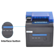 Xprinter XP-C300H 80mm Sound And Light Alarm Store Cashier Rreceipt Thermal Printer, Spec: USB+COM+LAN(US Plug)