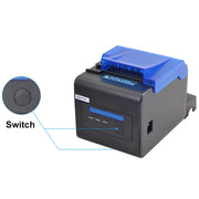 Xprinter XP-C300H 80mm Sound And Light Alarm Store Cashier Rreceipt Thermal Printer, Spec: USB+COM+LAN(US Plug)