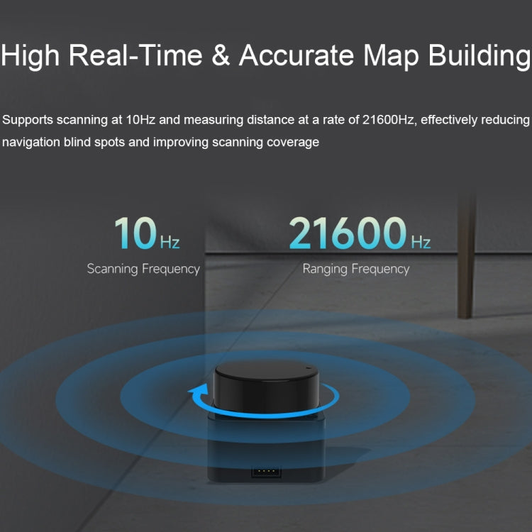 Waveshare 24782 DTOF Laser Lidar Sensor STL27L, 360 Degree Omni-Directional Lidar, UART Bus