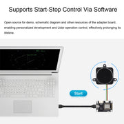 Waveshare 24782 DTOF Laser Lidar Sensor STL27L, 360 Degree Omni-Directional Lidar, UART Bus