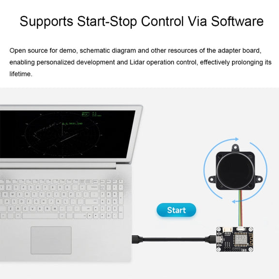 Waveshare 24782 DTOF Laser Lidar Sensor STL27L, 360 Degree Omni-Directional Lidar, UART Bus