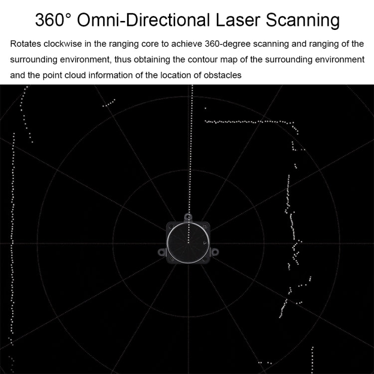 Waveshare 24782 DTOF Laser Lidar Sensor STL27L, 360 Degree Omni-Directional Lidar, UART Bus
