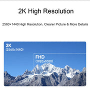 Waveshare 13.3 Inch 2K 2560×1440 HDMI/Type-C Display Interface AMOLED Touch Display(EU Plug)