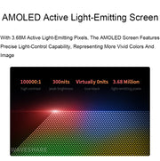 Waveshare 13.3 Inch 2K 2560×1440 HDMI/Type-C Display Interface AMOLED Touch Display(EU Plug)