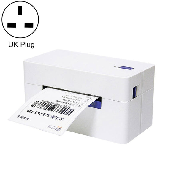 QIRUI 104mm Express Order Printer Thermal Self-adhesive Label Printer, Style:QR-488(UK Plug)