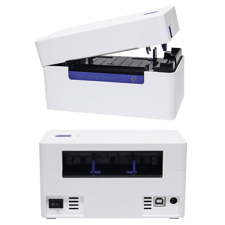 QIRUI 104mm Express Order Printer Thermal Self-adhesive Label Printer, Style:QR-488(EU Plug)