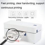 QIRUI 104mm Express Order Printer Thermal Self-adhesive Label Printer, Style:QR-488(EU Plug)