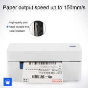 QIRUI 104mm Express Order Printer Thermal Self-adhesive Label Printer, Style:QR-488BT(US Plug)