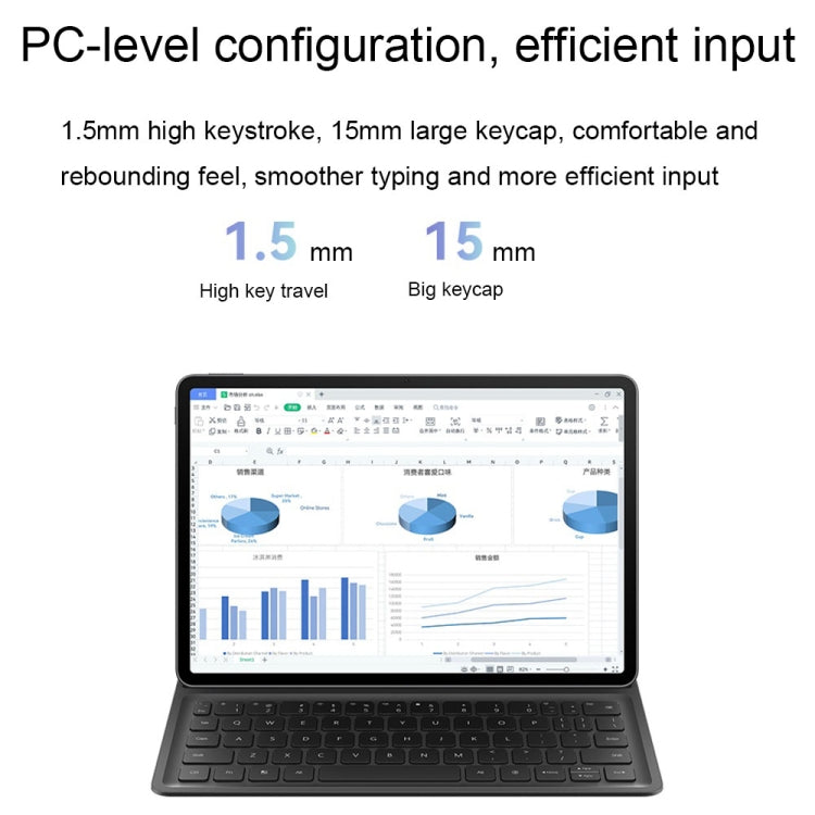 Original Smart Magnetic Keyboard For Huawei MatePad Air 11.5 Inch(Elephant Gray)