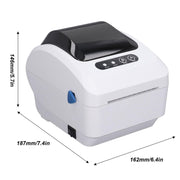 Xprinter XP-320B 80mm Thermal Barcode Supermarket Cashier Label Printer, Spec: USB+Bluetooth(UK Plug)