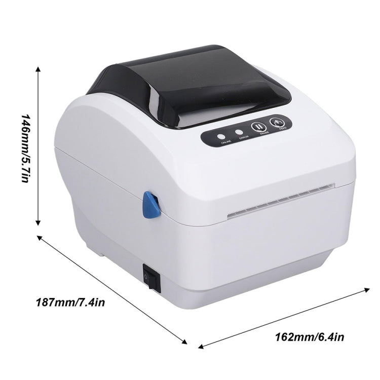 Xprinter XP-320B 80mm Thermal Barcode Supermarket Cashier Label Printer, Spec: USB(US Plug)
