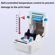 Xprinter XP-320B 80mm Thermal Barcode Supermarket Cashier Label Printer, Spec: USB+Bluetooth(UK Plug)