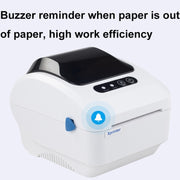 Xprinter XP-320B 80mm Thermal Barcode Supermarket Cashier Label Printer, Spec: USB+Bluetooth(UK Plug)