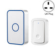 CACAZI A19 1 For 1 Wireless Music Doorbell without Battery, Plug:UK Plug(White) - Wireless Doorbell by CACAZI | Online Shopping South Africa | PMC TechLife | Buy Now Pay Later Mobicred